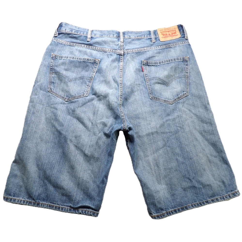 Levi's 569 Loose Straight Denim Shorts Men 40 Blue Cotton Jorts 40x12.5 Relaxed